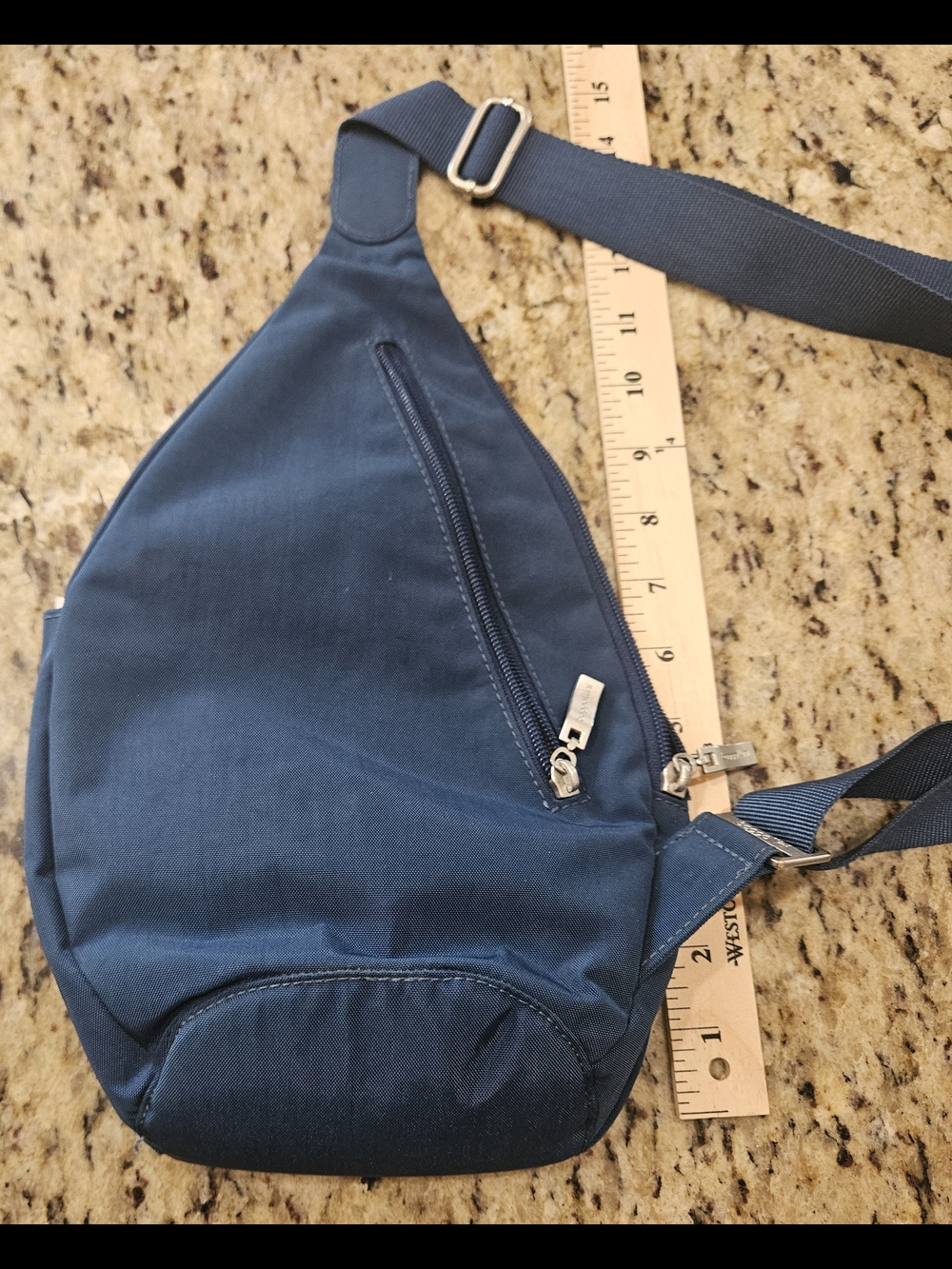 Baggallini Navy Crossbody Sling Bag for Men - Picture 3 of 9